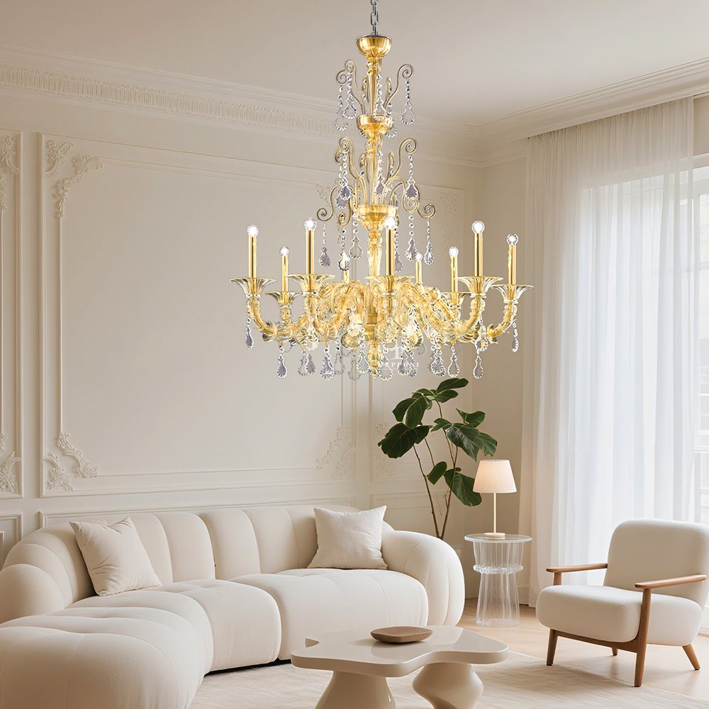 Elegant Modern Glass Chandelier - Image 5