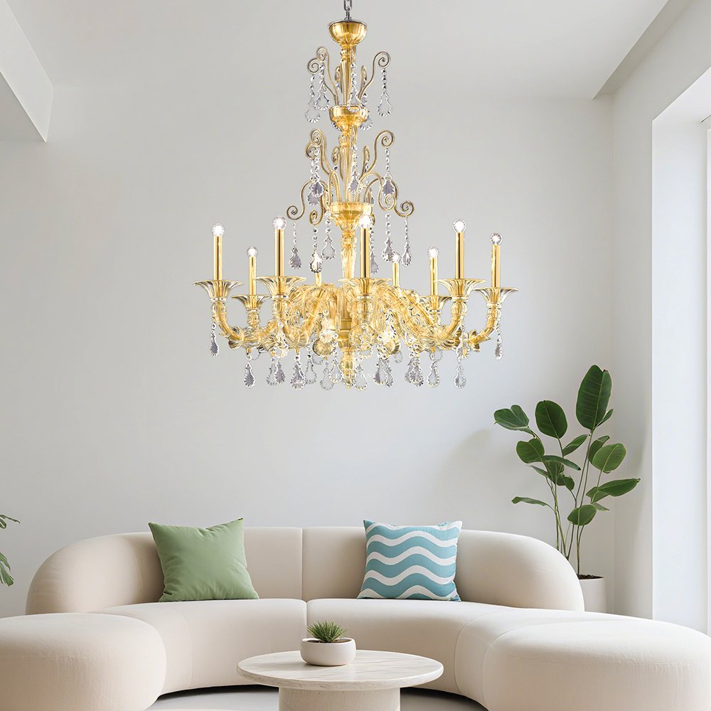 Elegant Modern Glass Chandelier - Image 8