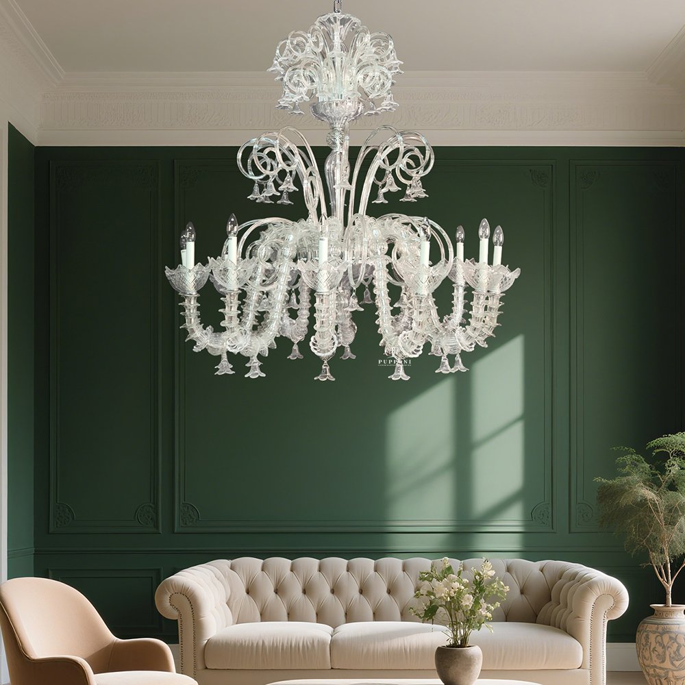 Stylish Glass Pendant Light Fixture - Image 3