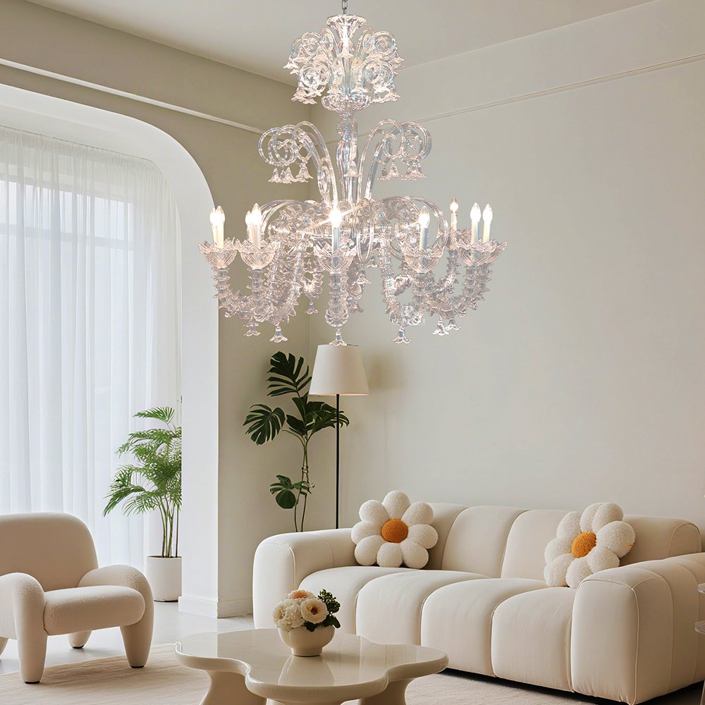 Stylish Glass Pendant Light Fixture - Image 4