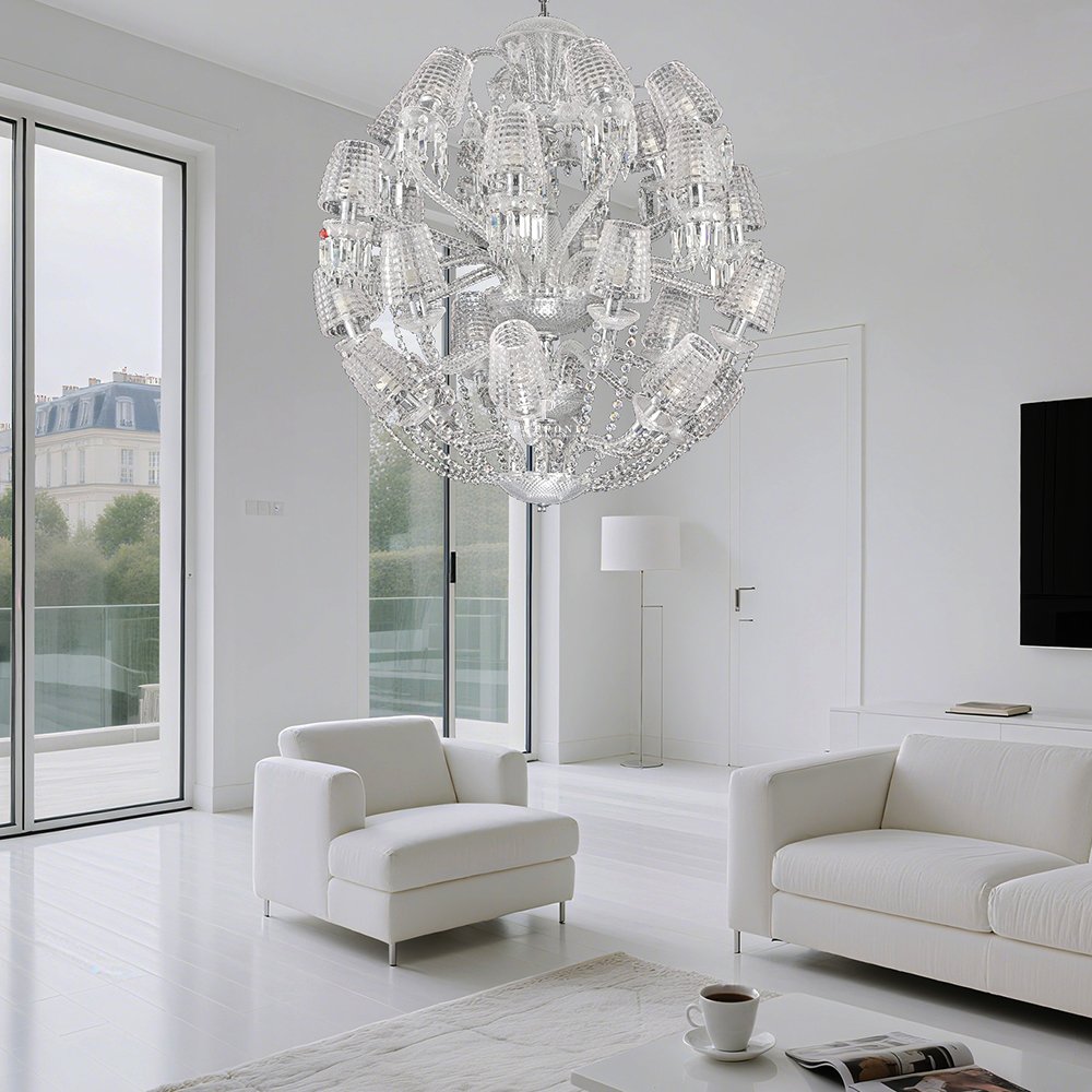 Round Crystal Chandelier - Image 3