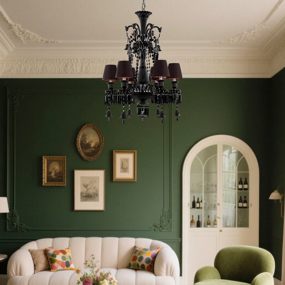 Black Color Crystal Chandelier - Image 4