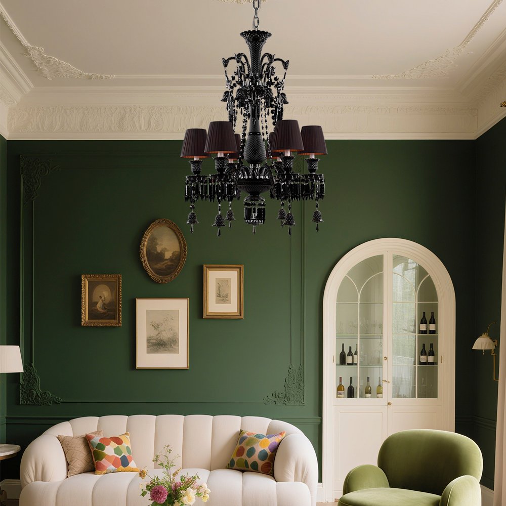 Black Color Crystal Chandelier - Image 3