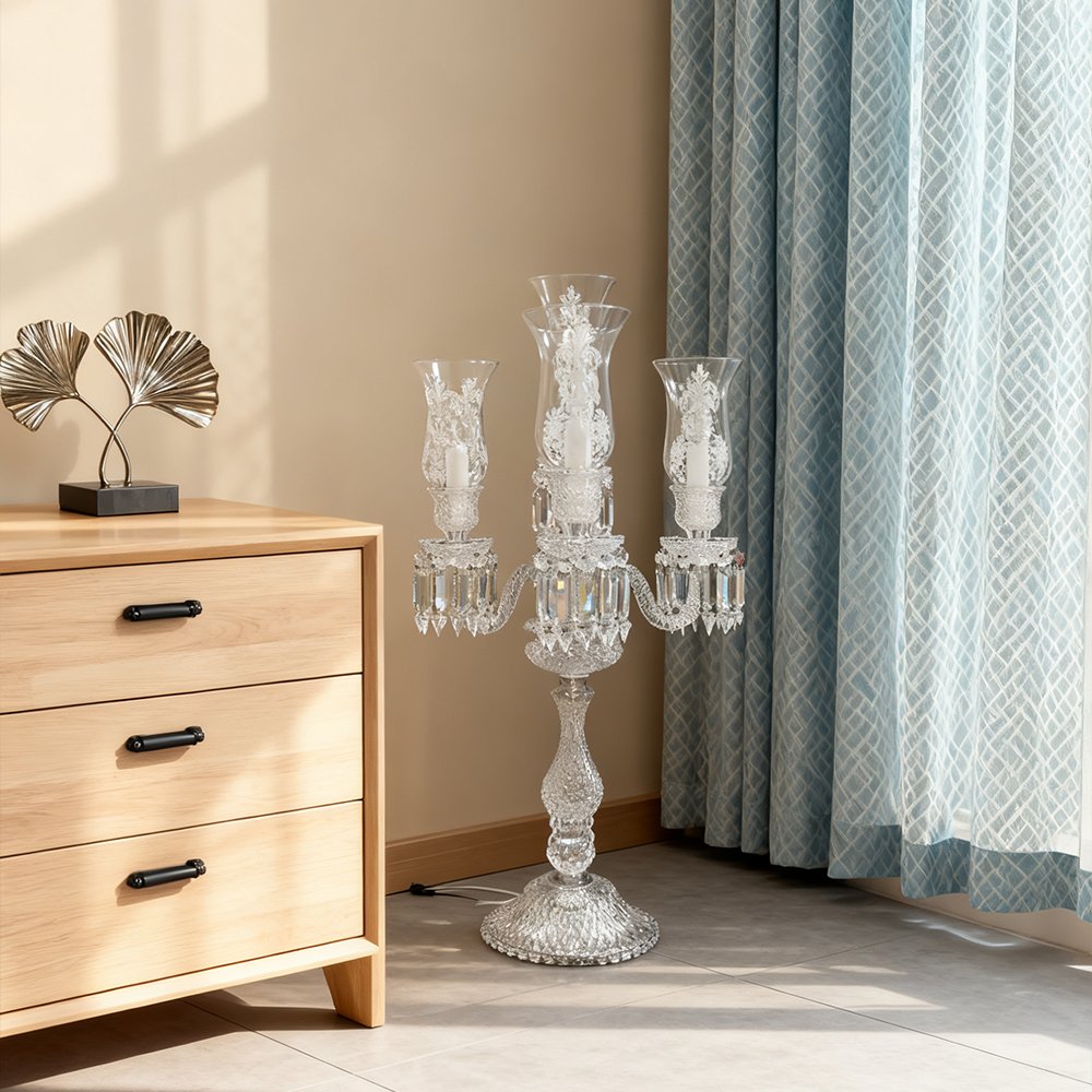 Retro French Crystal Lamp - Image 2