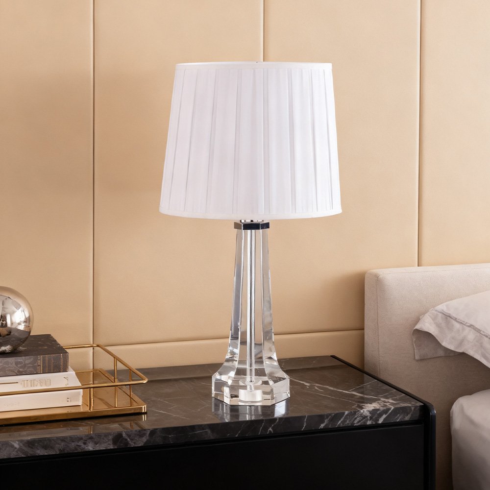 French Romantic Crystal Lamp - Image 2