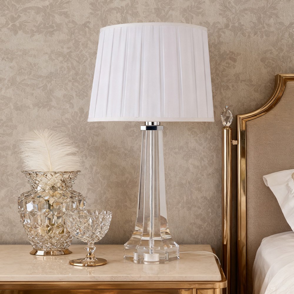 French Romantic Crystal Lamp - Image 3