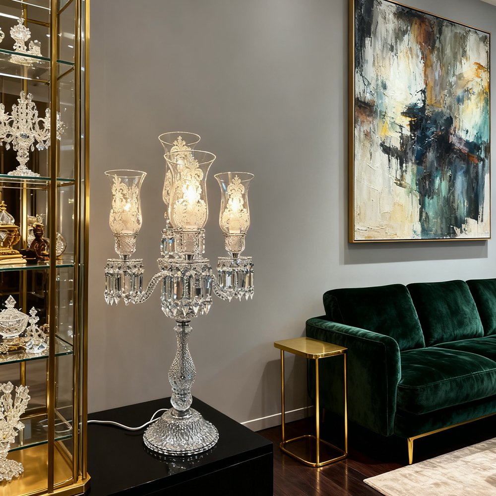 Retro French Crystal Lamp - Image 4