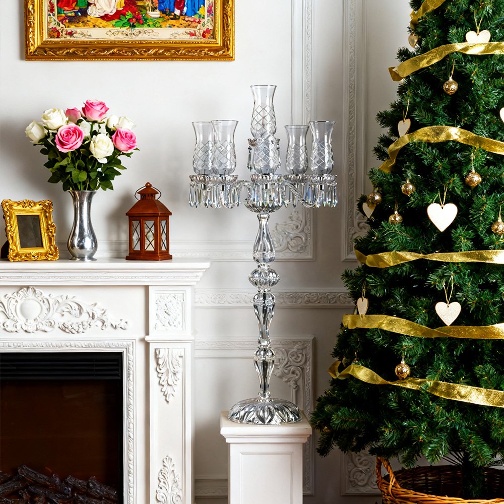 French Romantic Crystal Candelabra - Image 6