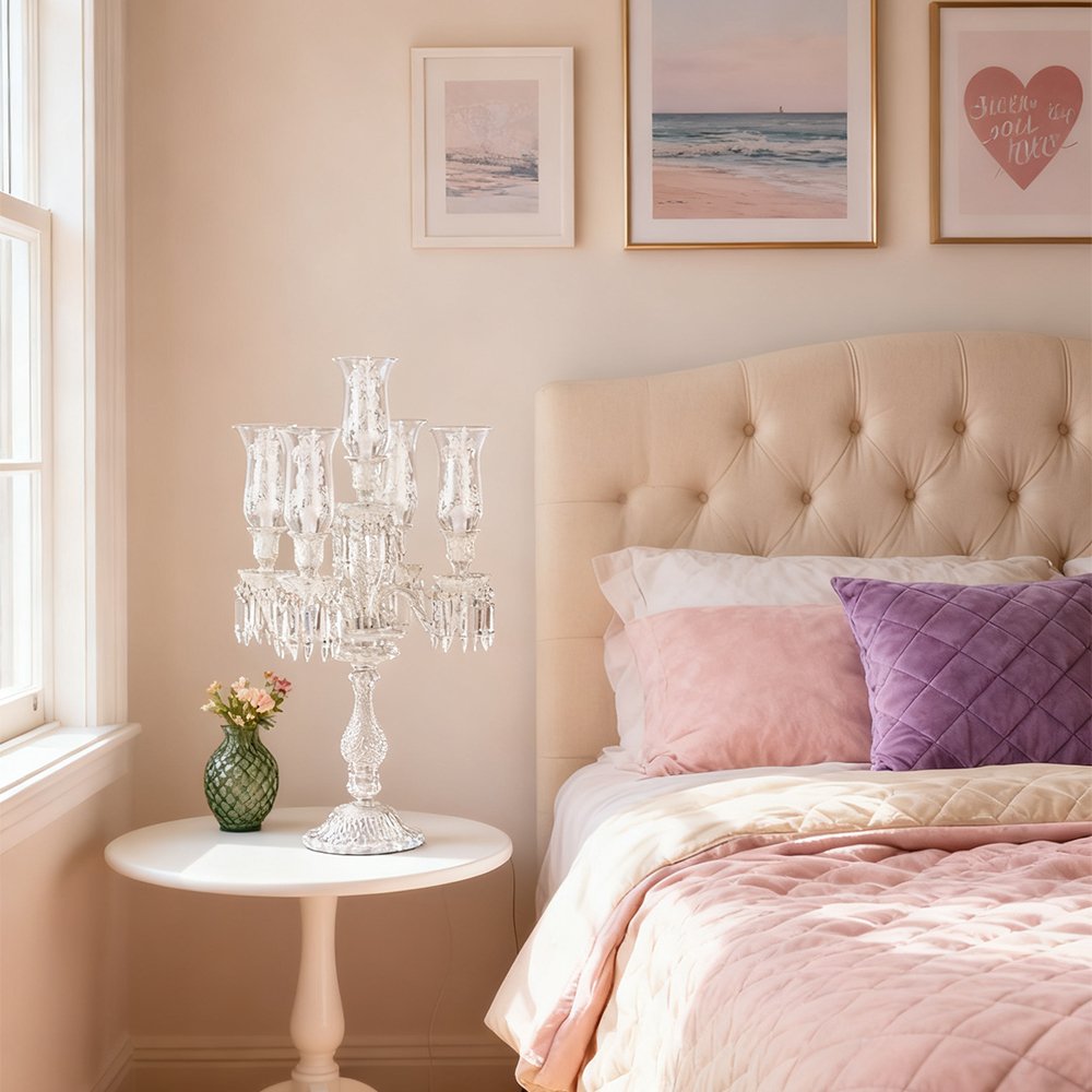 Retro French Crystal Lamp - Image 6