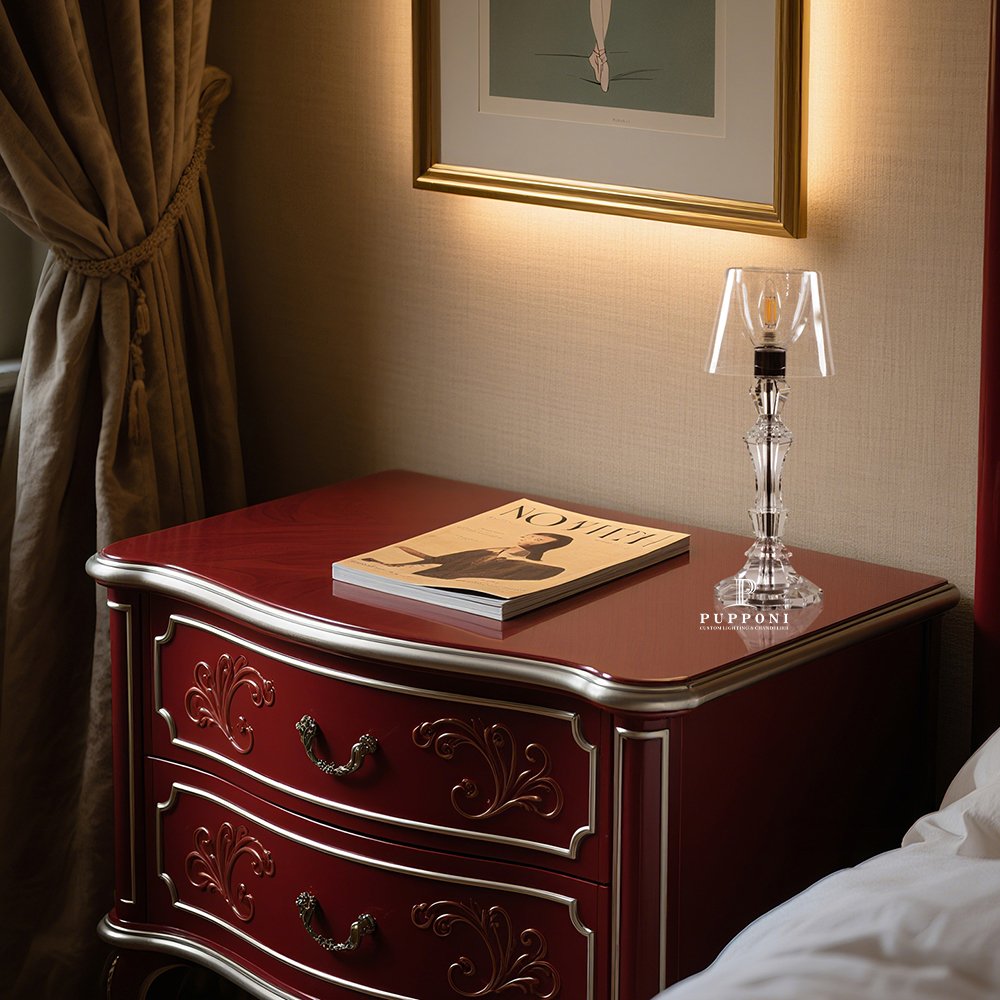 Luxe French Crystal Table Lamp - Image 4