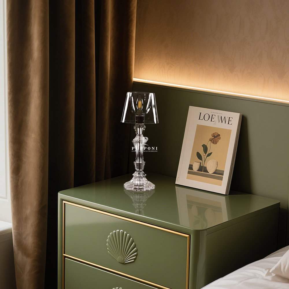 Luxe French Crystal Table Lamp - Image 5