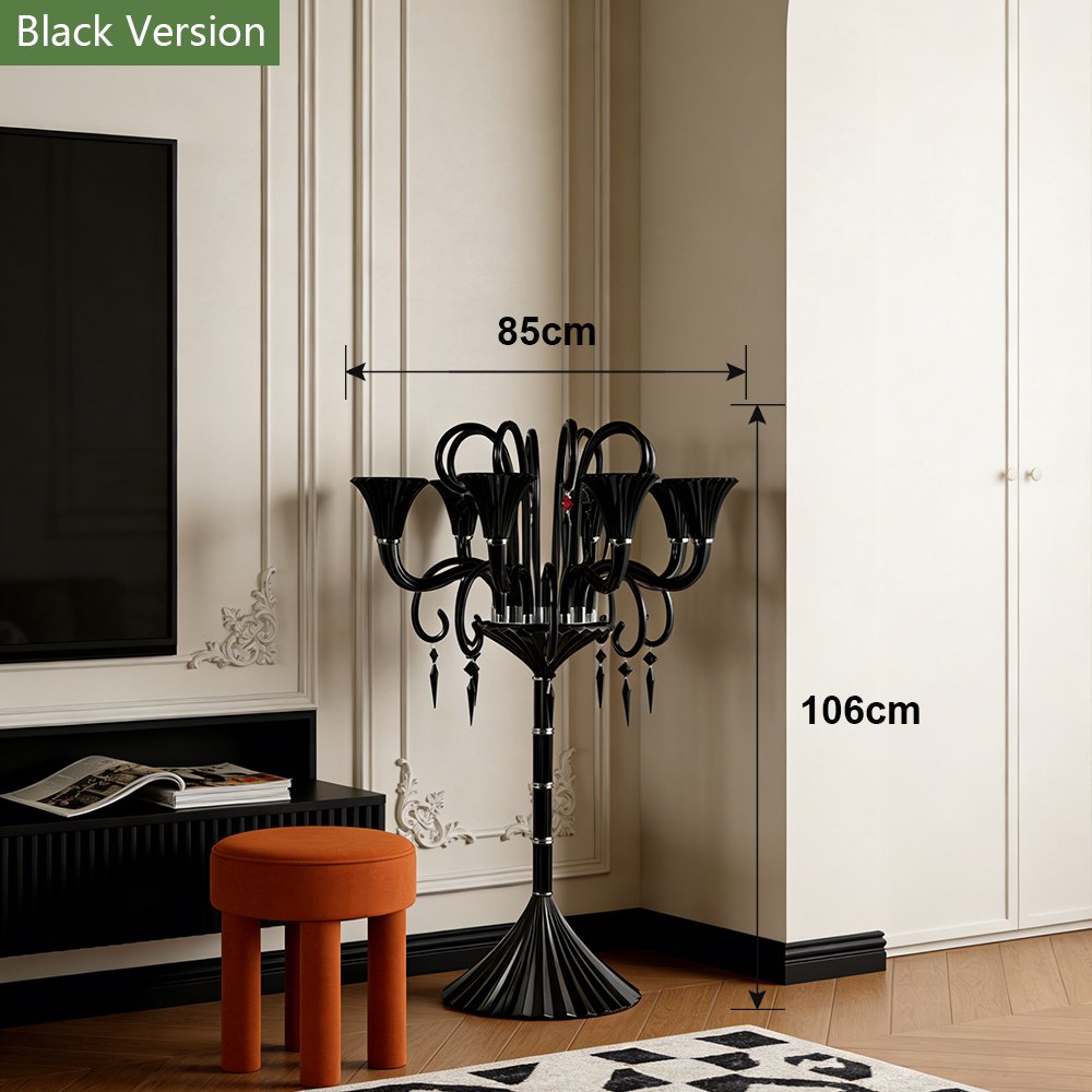 Romantic Crystal Floor Candelabra - Image 7