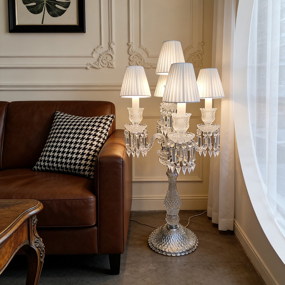 Elegant French Crystal Lamp - Image 5