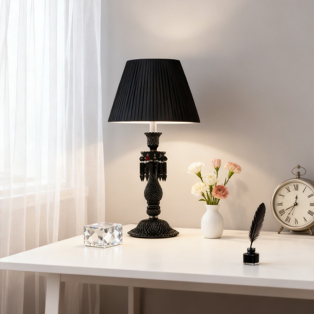 Vintage French Crystal Table Lamp - Image 4