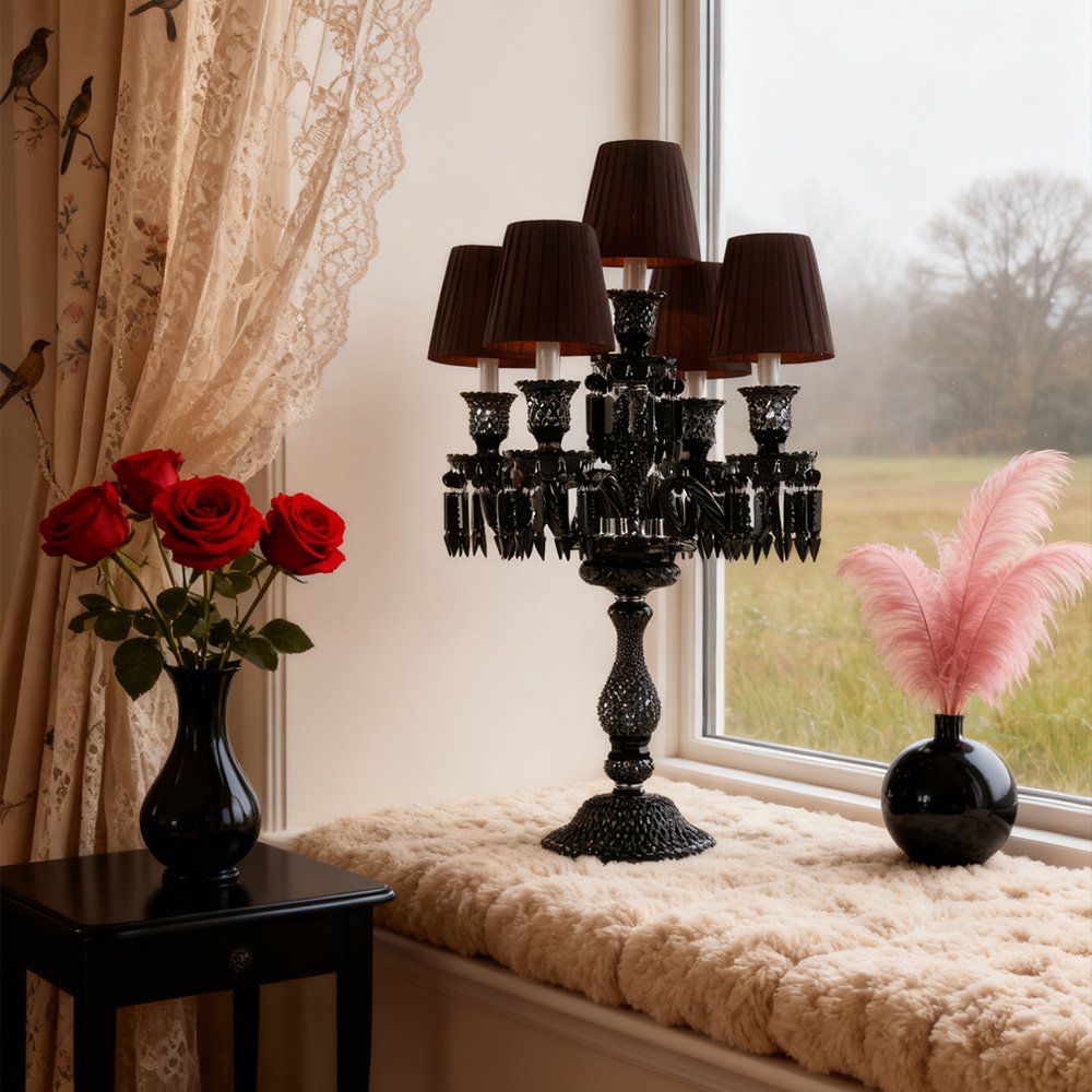 Romantic French Crystal Lamp - Image 4