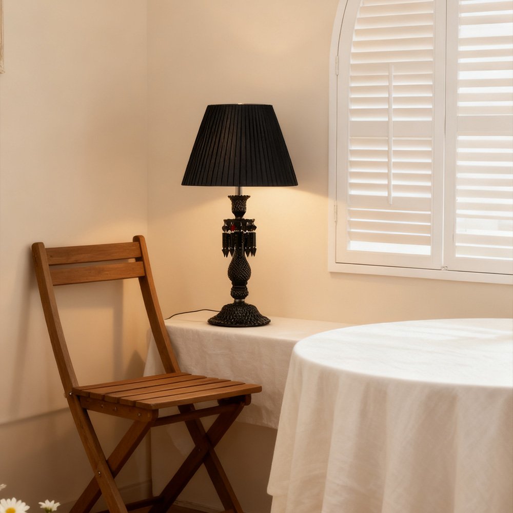 Vintage French Crystal Table Lamp - Image 5