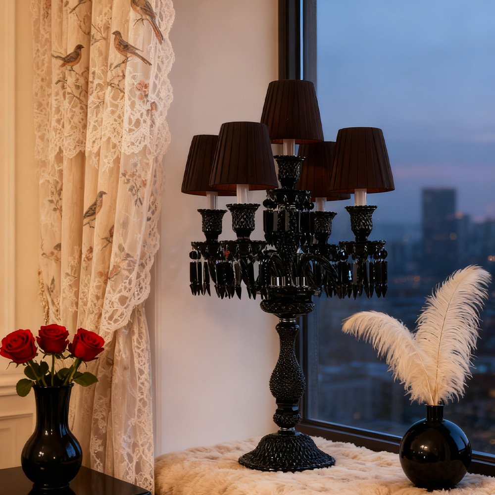 Romantic French Crystal Lamp - Image 5