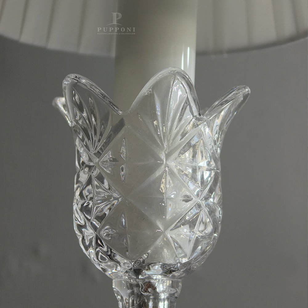 Vintage Crystal Icicle Wall Sconce - Image 6