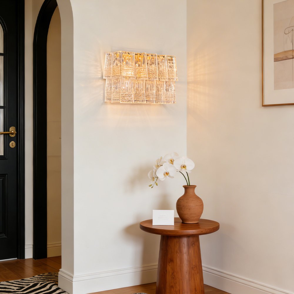 Vintage Crystal Wall Sconce - Image 8