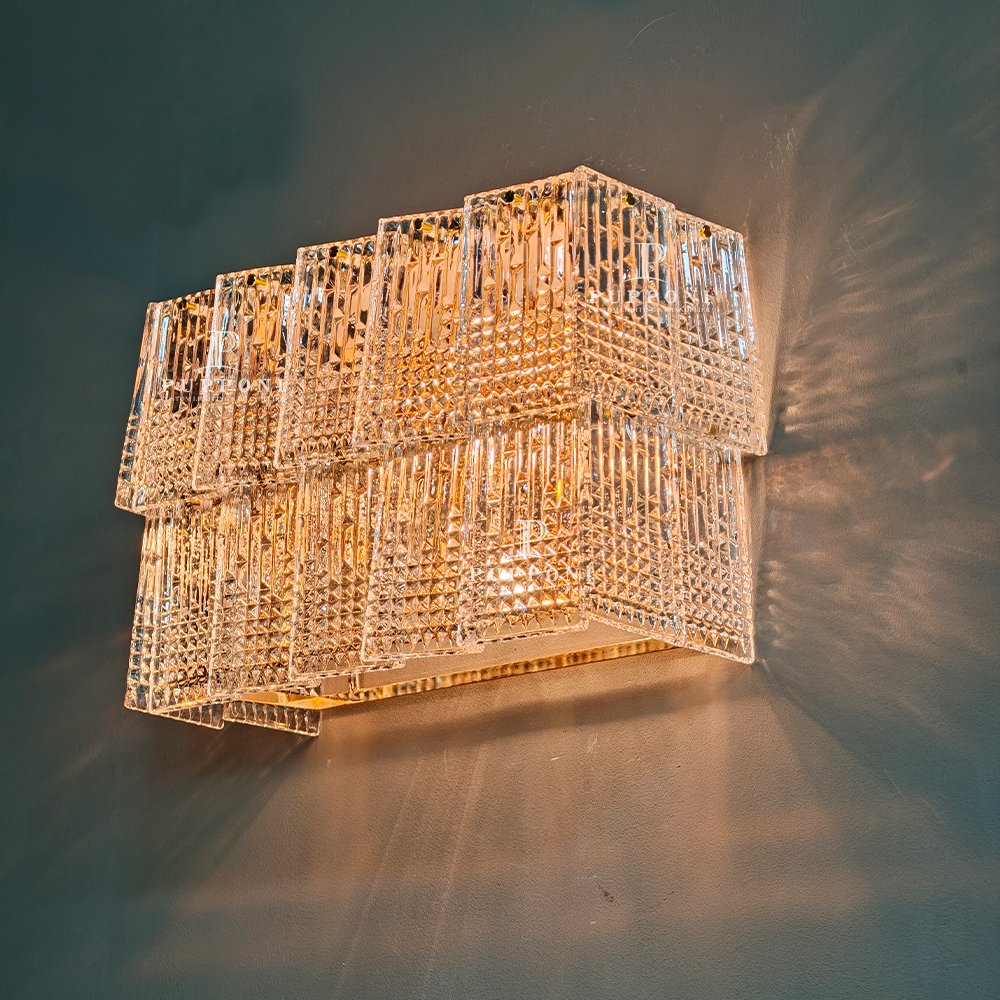 Vintage Crystal Wall Sconce - Image 4