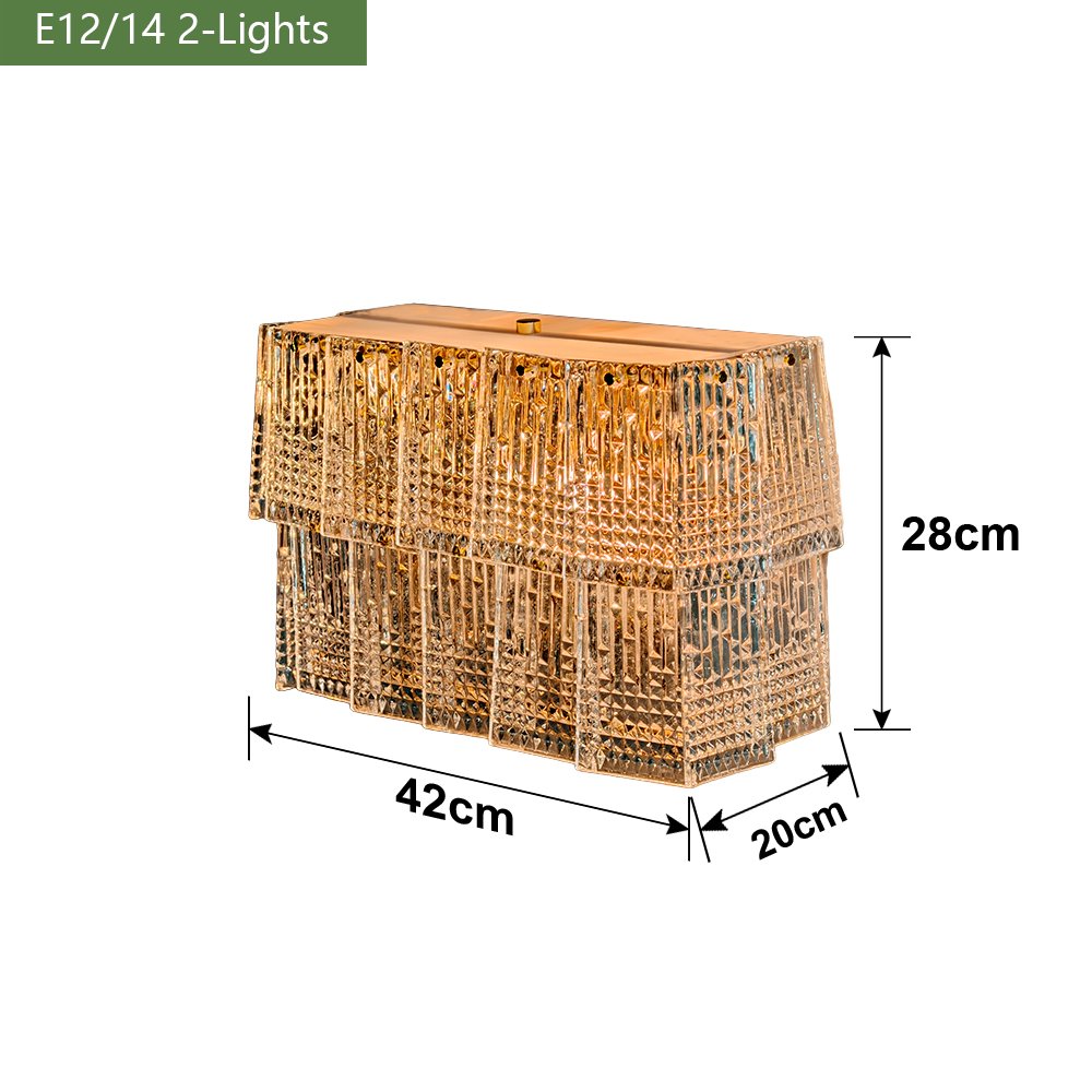 Vintage Crystal Wall Sconce - Image 3