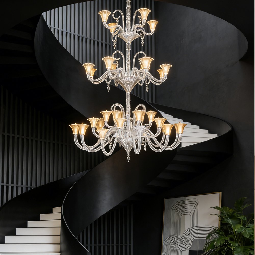 Curved Crystal Statement Light