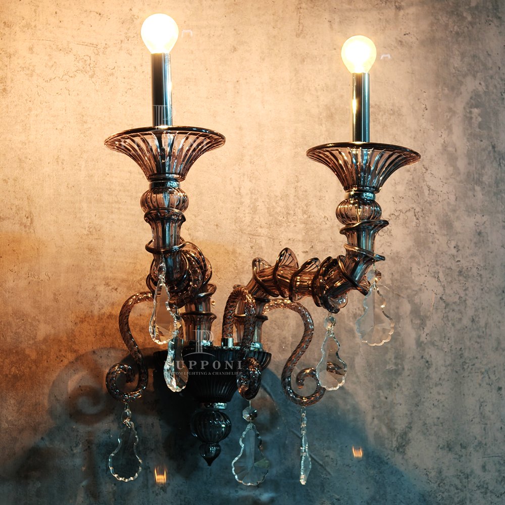 Luxury Crystal Glass Wall Lamp - Image 4