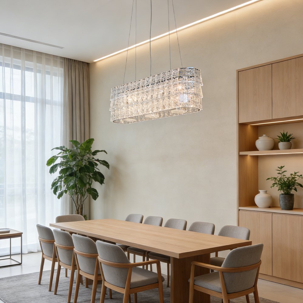 Linear Crystal Chandelier