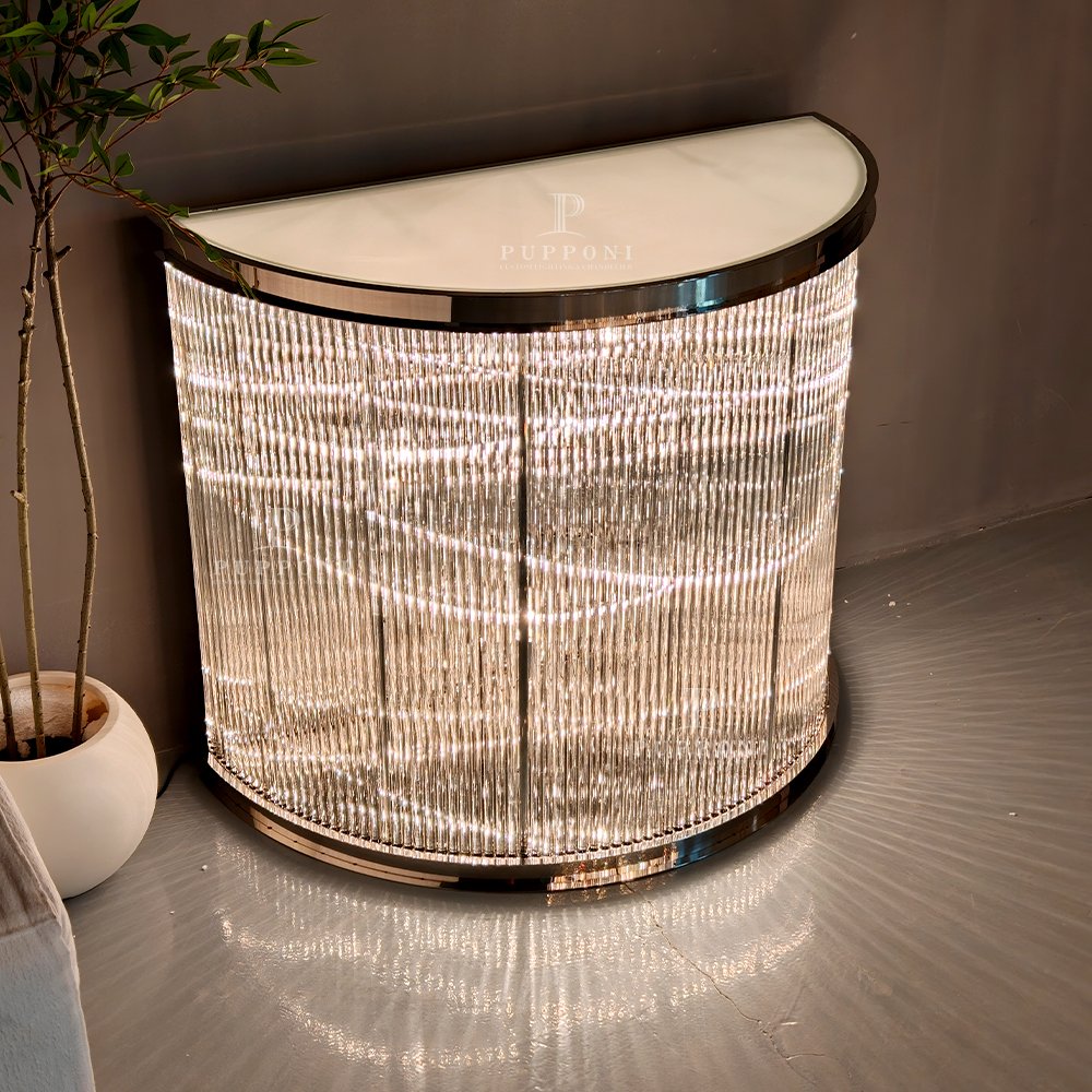 LED Crystal Console Table - Image 5