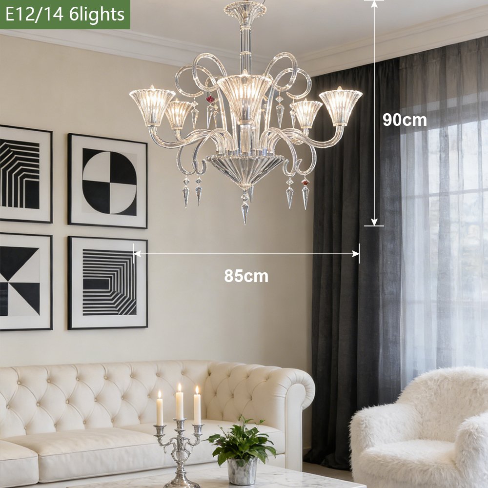 Modern Crystal Chandelier - Image 4