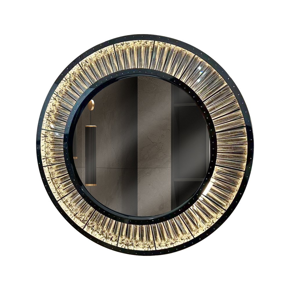 LED Crystal Round Mirror - Image 6