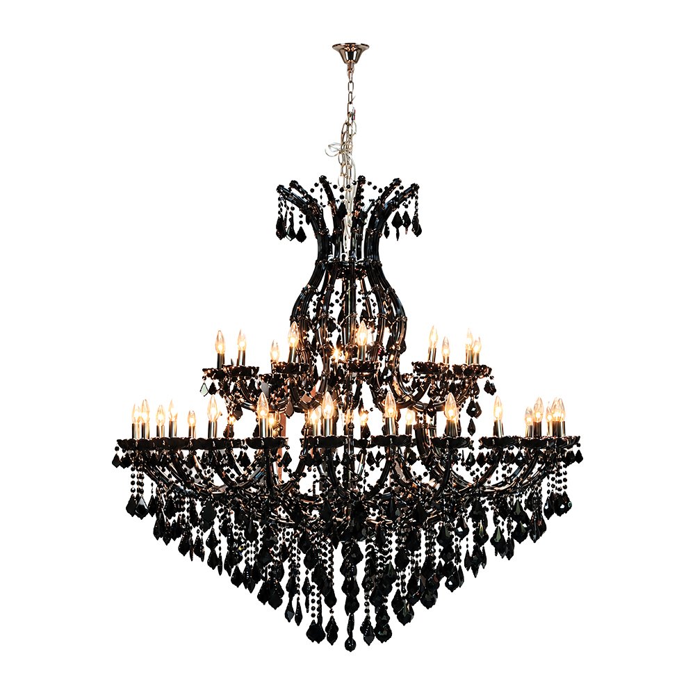 Large Black Crystal Chandelier - Image 2
