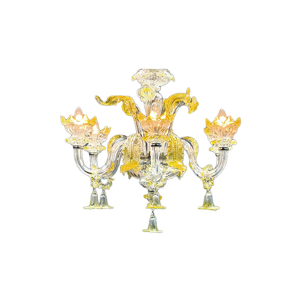 Murano Glass Chandelier Lamp - Image 2