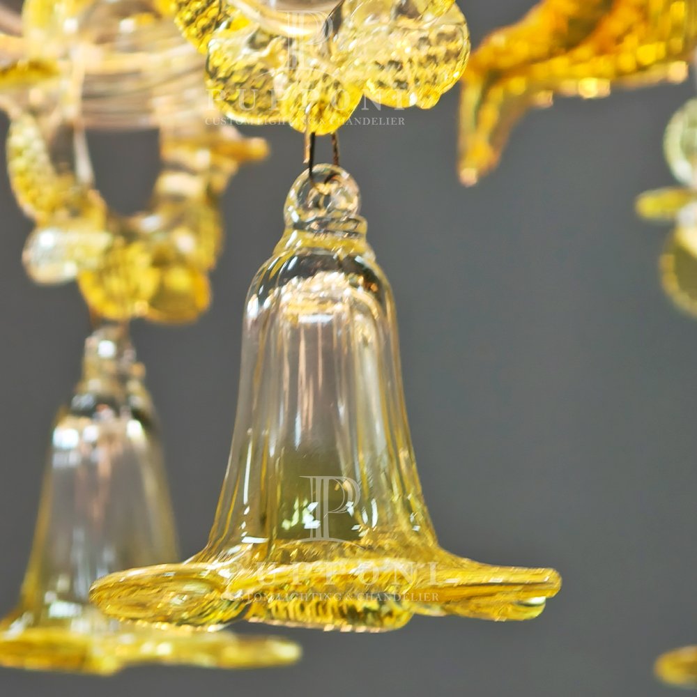 Murano Glass Chandelier Lamp - Image 7