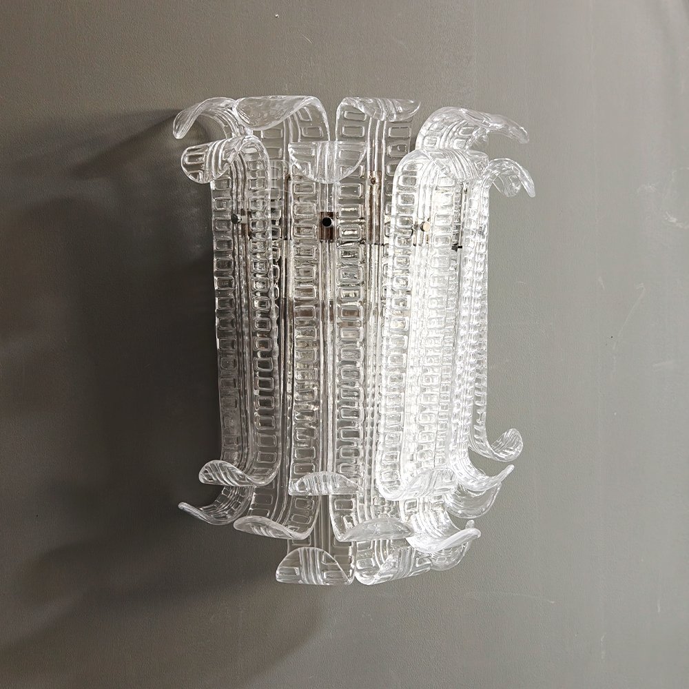 Textured Tube Glass Wall Sconce - Image 5