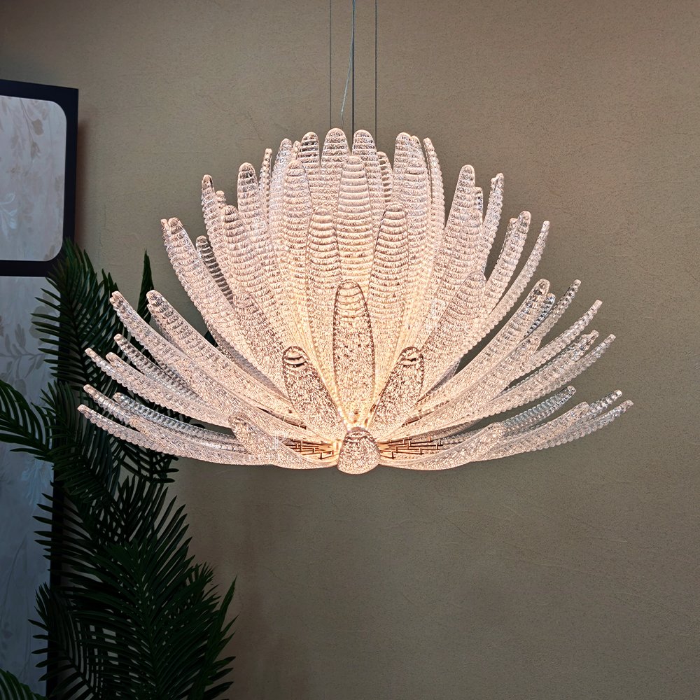 Modern Bloom Glass Chandelier - Image 4