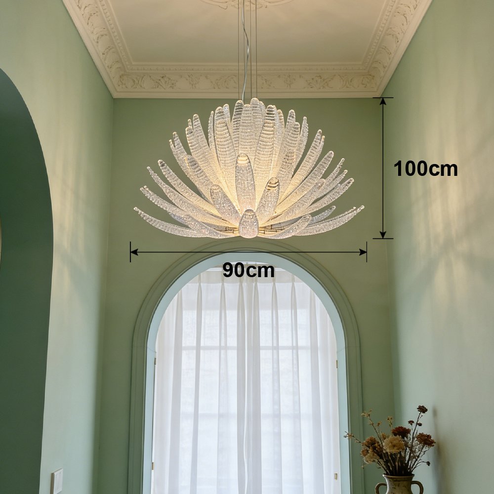 Modern Bloom Glass Chandelier - Image 3