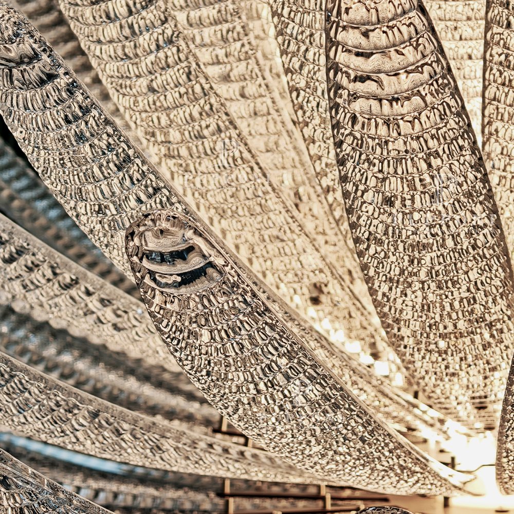 Modern Bloom Glass Chandelier - Image 6