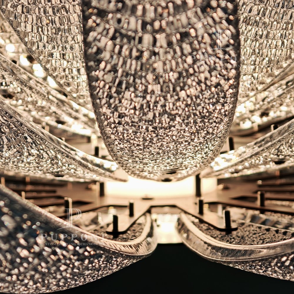 Modern Bloom Glass Chandelier - Image 7