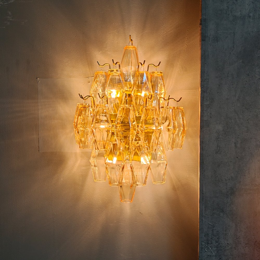 Amber Prism Glass Wall Sconce - Image 5