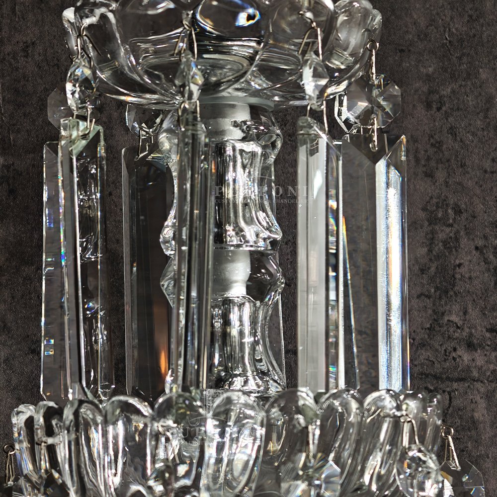Two Light Crystal Wall Sconce - Image 6