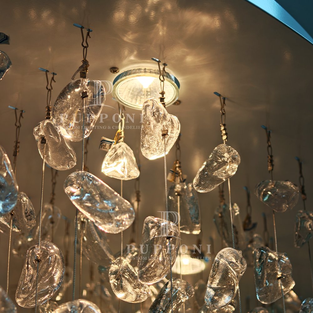 Modern Tapered Crystal Chandelier - Image 6