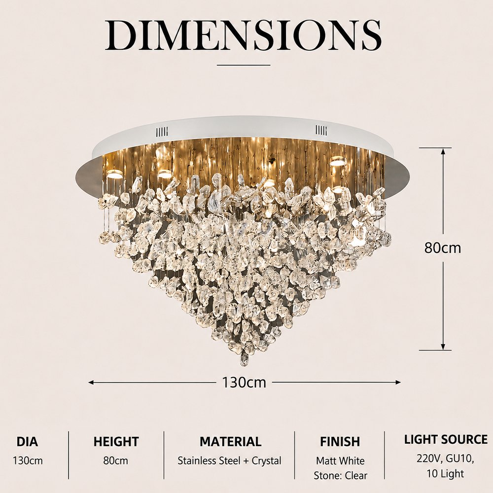 Residential Heart Crystal Chandelier - Image 3
