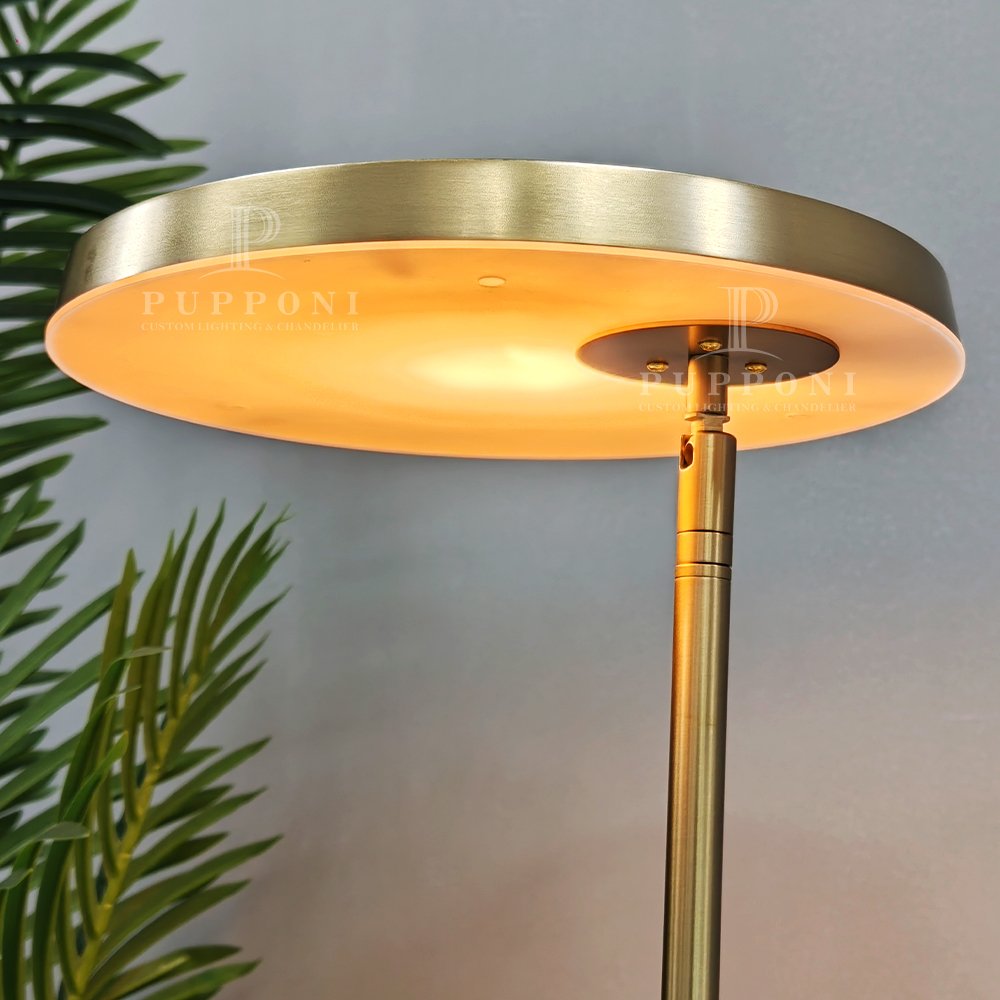 Slim Modern Gold Floor Lamp - Image 6