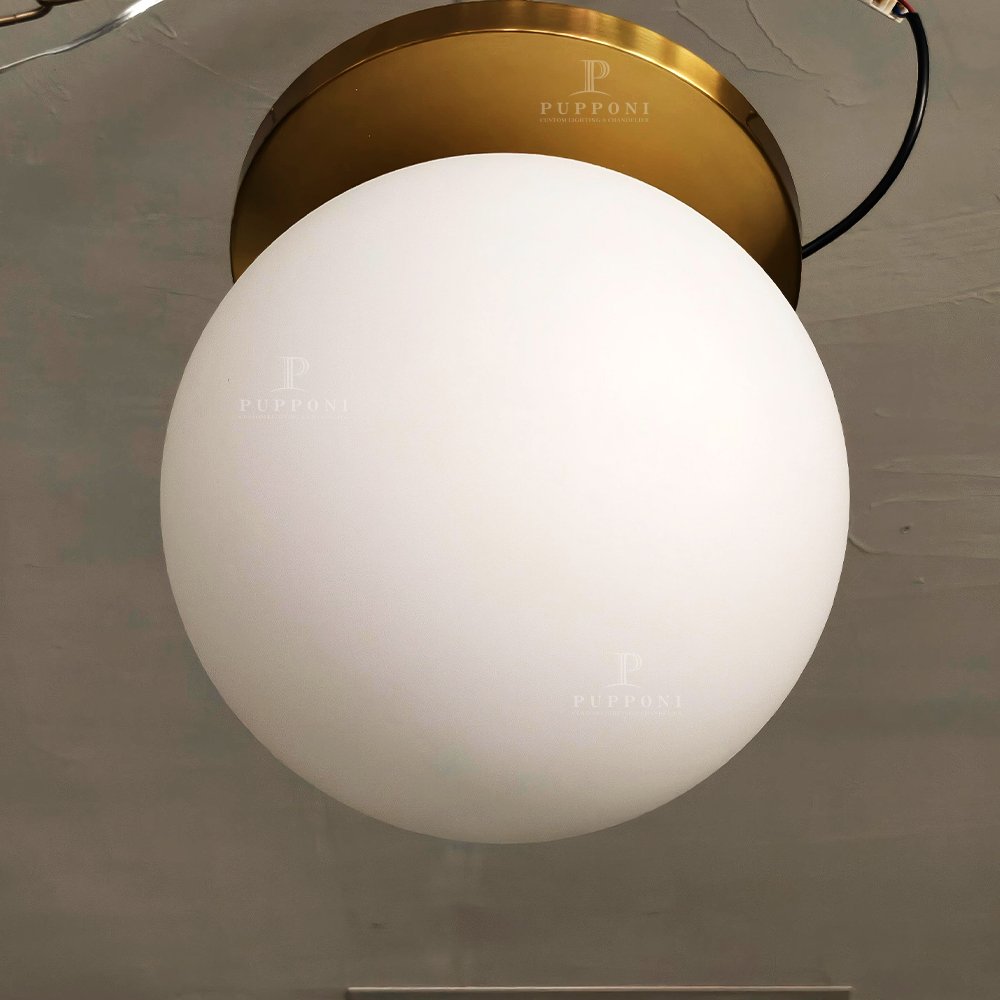 Entry Globe Glass Ceiling Lamp - Image 4
