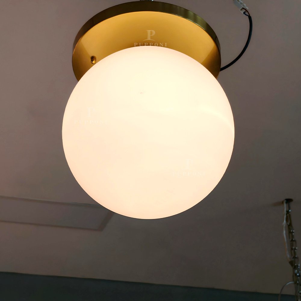 Entry Globe Glass Ceiling Lamp - Image 5