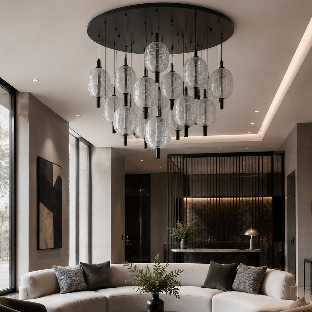 Modern Globe Cluster Chandelier - Image 7