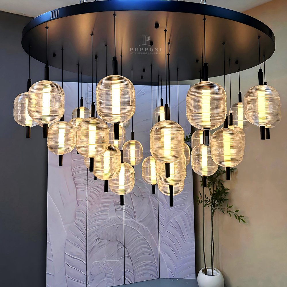 Modern Globe Cluster Chandelier - Image 5