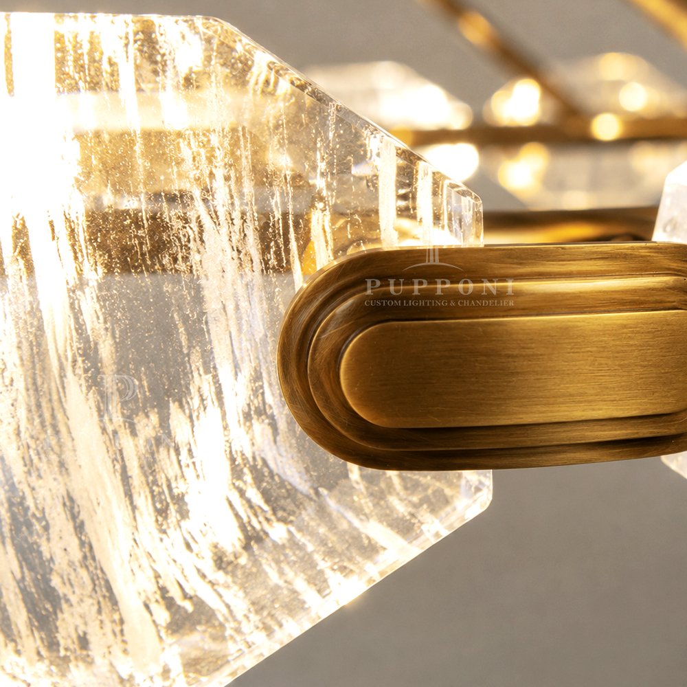 Villa Brass Crystal Pendant Lamp - Image 6